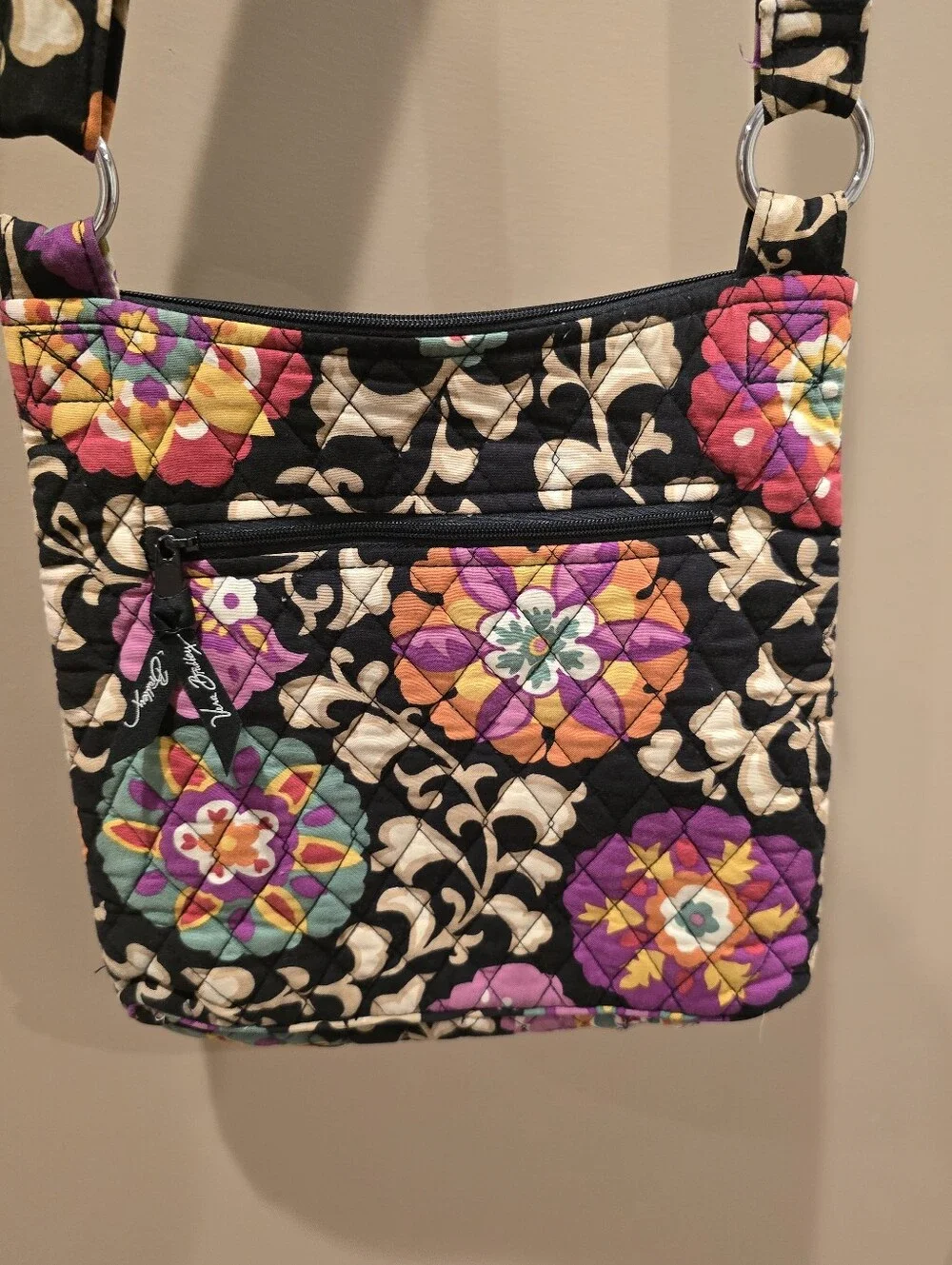 Vera Bradley Retired Suzani Hipster Crossbody Shoulder Bag.